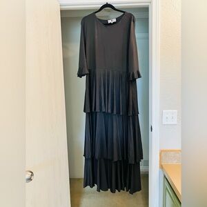 Dainty Jewells Black Bell Sleeve Gown